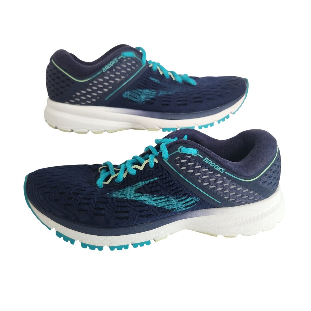 Brooks Ravenna 9 Womens Running‎ Shoes Navy Teal Blue 1202691B452 Size 7.5